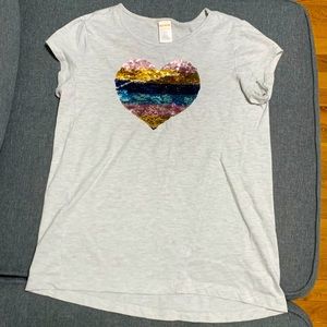 Gymboree girls’ gray L SS T-shirt